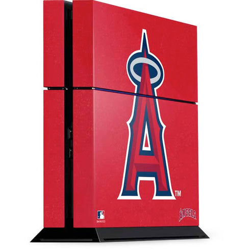 MLB Los Angeles Angels - Solid Distressed PS4 Console Skin