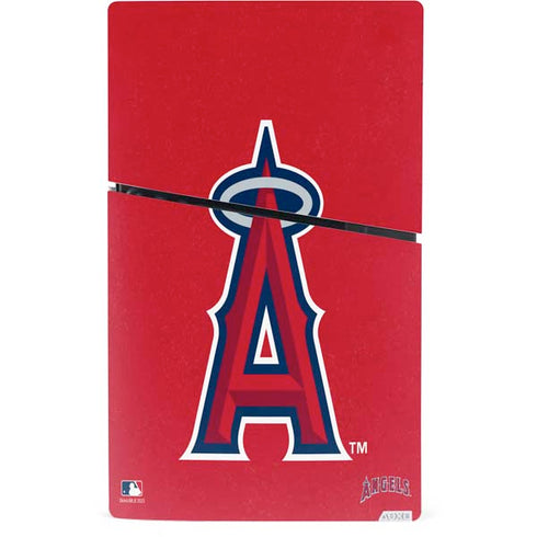 MLB Los Angeles Angels - Solid Distressed PS5 Slim Digital Edition Console Skin