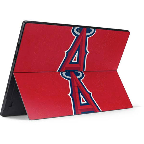 MLB Los Angeles Angels - Solid Distressed Surface Pro 7 Skin