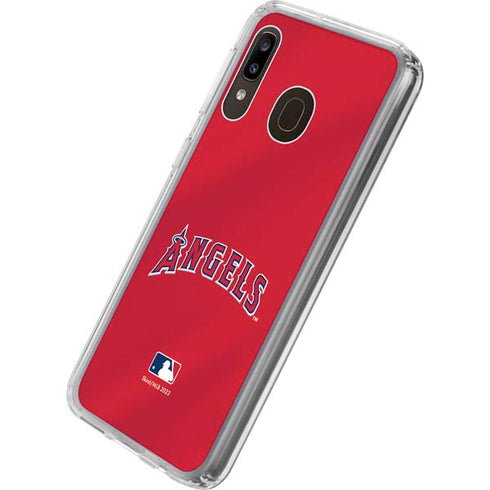 MLB Los Angeles Angels Alternate Jersey Galaxy A20 Clear Case