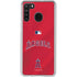 MLB Los Angeles Angels Alternate Jersey Galaxy A21 Clear Case