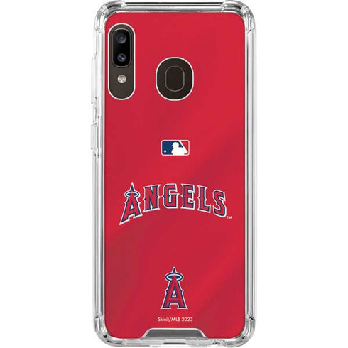 MLB Los Angeles Angels Alternate Jersey Galaxy A30 Clear Case