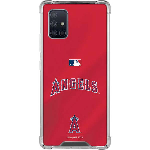 MLB Los Angeles Angels Alternate Jersey Galaxy A71 5G Clear Case