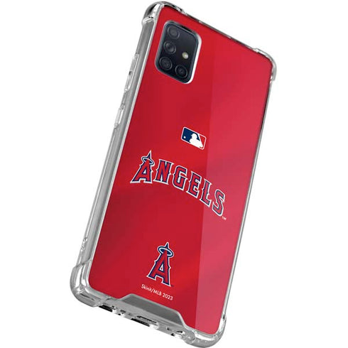 MLB Los Angeles Angels Alternate Jersey Galaxy A71 5G Clear Case