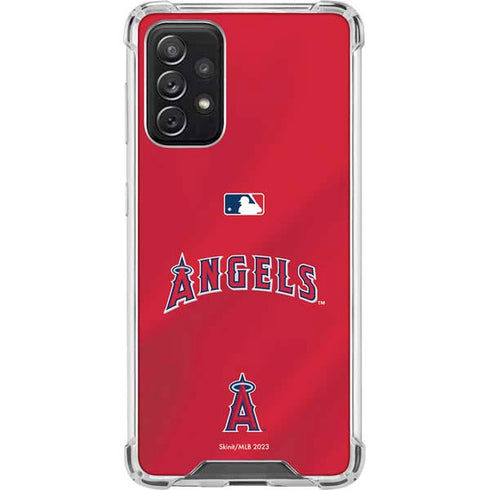MLB Los Angeles Angels Alternate Jersey Galaxy A72 5G Clear Case