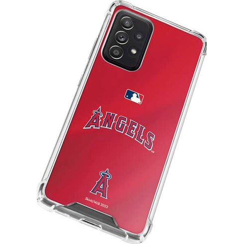MLB Los Angeles Angels Alternate Jersey Galaxy A72 5G Clear Case