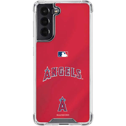 MLB Los Angeles Angels Alternate Jersey Galaxy S22 Clear Case