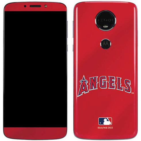 MLB Los Angeles Angels Alternate Jersey Moto E5 Plus Skin