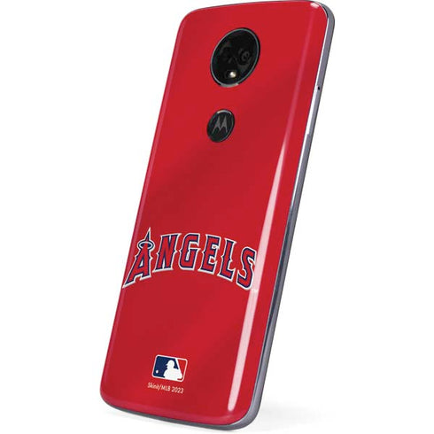 MLB Los Angeles Angels Alternate Jersey Moto E5 Plus Skin