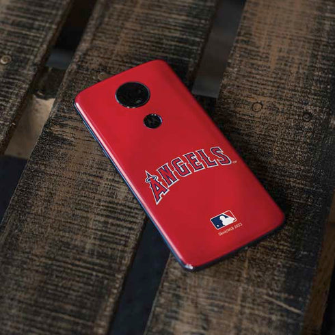 MLB Los Angeles Angels Alternate Jersey Moto E5 Plus Skin