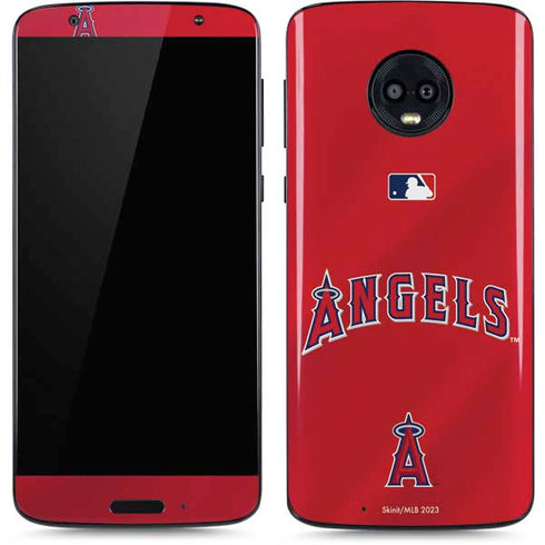 MLB Los Angeles Angels Alternate Jersey Moto G6 Skin