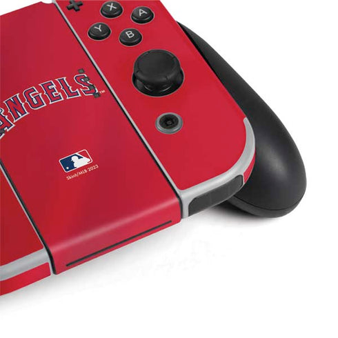 MLB Los Angeles Angels Alternate Jersey Nintendo Switch OLED (2021) Skin