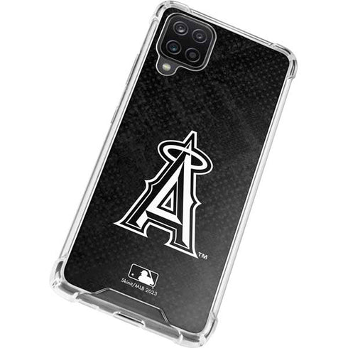 MLB Los Angeles Angels Dark Wash Galaxy A12 Clear Case