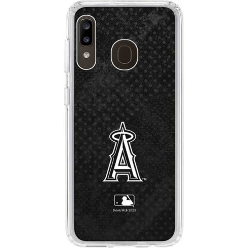 MLB Los Angeles Angels Dark Wash Galaxy A20 Clear Case