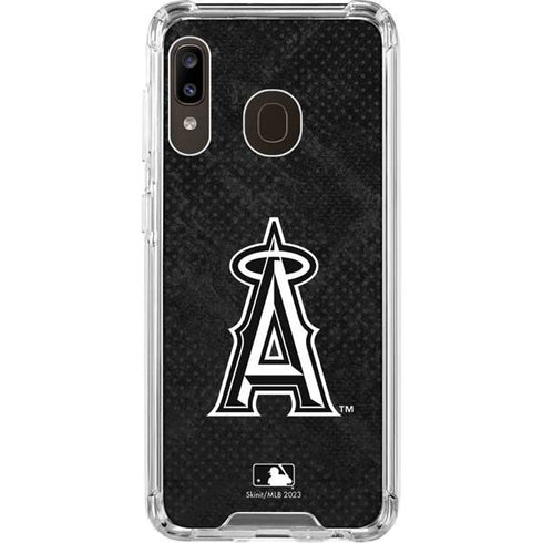 MLB Los Angeles Angels Dark Wash Galaxy A30 Clear Case