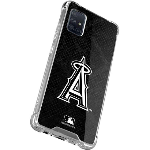 MLB Los Angeles Angels Dark Wash Galaxy A71 5G Clear Case