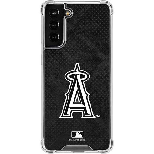 MLB Los Angeles Angels Dark Wash Galaxy S21 FE Clear Case
