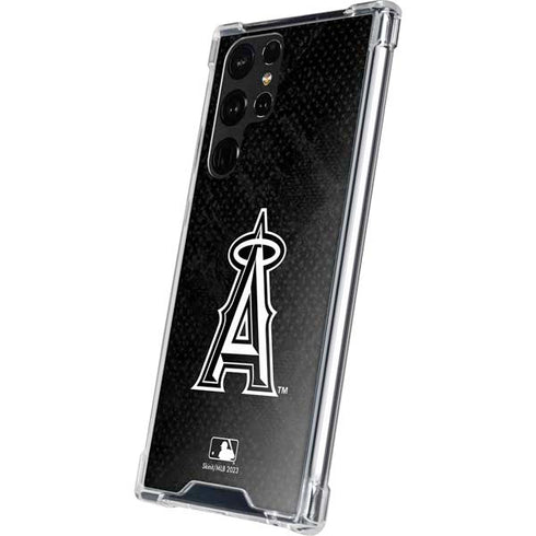 MLB Los Angeles Angels Dark Wash Galaxy S22 Ultra Clear Case