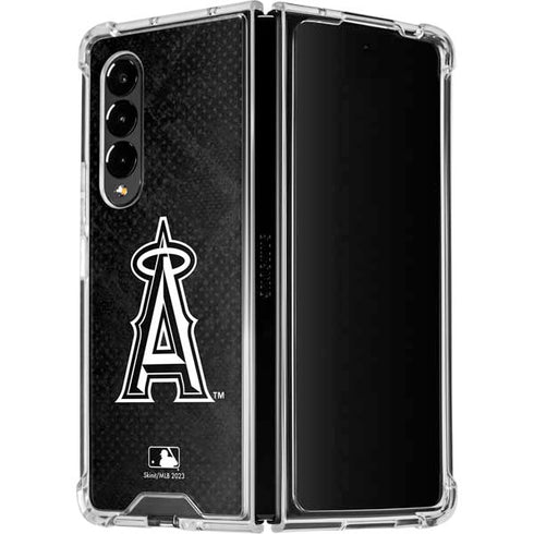 MLB Los Angeles Angels Dark Wash Galaxy Z Fold4 5G Clear Case