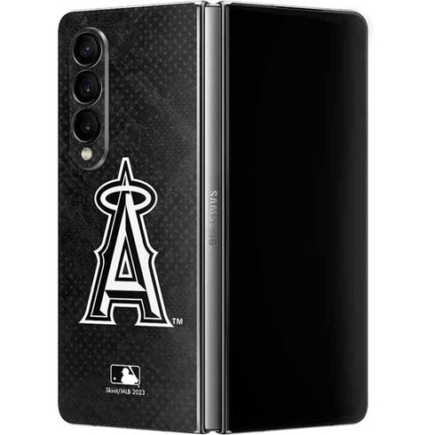MLB Los Angeles Angels Dark Wash Galaxy Z Fold4 5G Skin