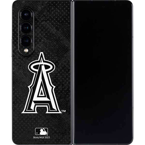 MLB Los Angeles Angels Dark Wash Galaxy Z Fold4 5G Skin