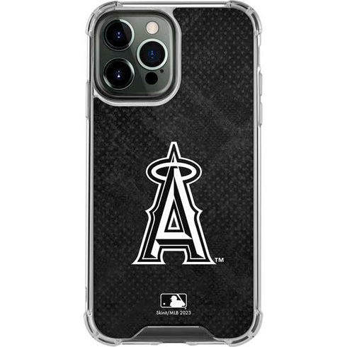 MLB Los Angeles Angels Dark Wash iPhone 14 Pro Max Clear Case