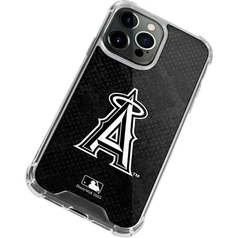 MLB Los Angeles Angels Dark Wash iPhone 15 Pro Max Clear Case