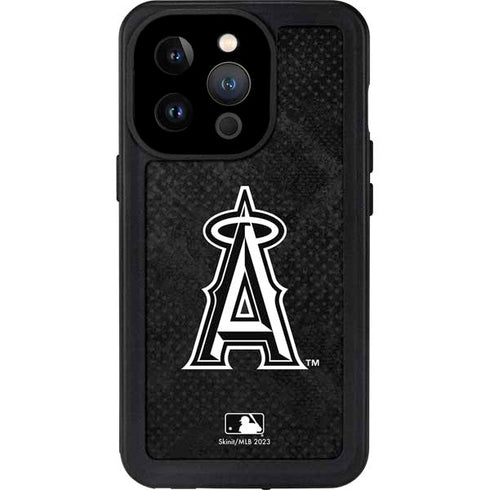 MLB Los Angeles Angels Dark Wash iPhone 14 Pro Waterproof Case