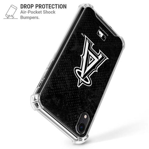 MLB Los Angeles Angels Dark Wash iPhone XR Clear Case