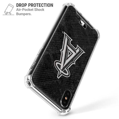 MLB Los Angeles Angels Dark Wash iPhone XS Max Clear Case