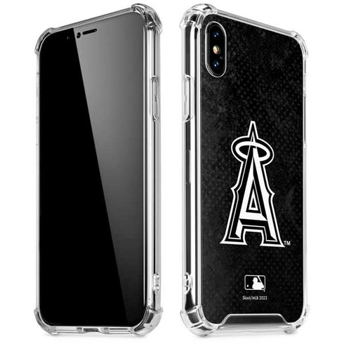 MLB Los Angeles Angels Dark Wash iPhone XS Max Clear Case