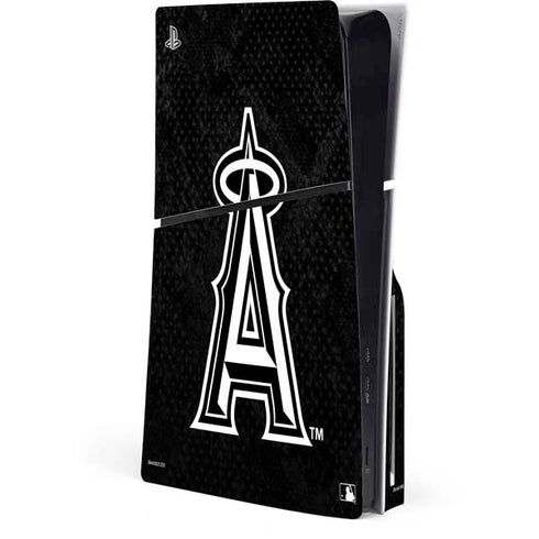 MLB Los Angeles Angels Dark Wash PS5 Slim Disk Console Skin