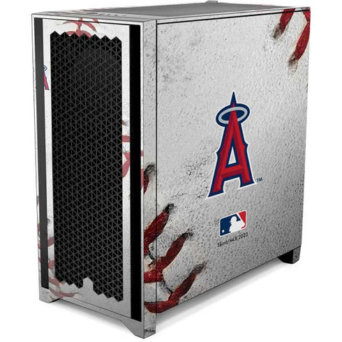 MLB Los Angeles Angels Game Ball Corsair 4000D Tempered Glass Mid-Tower ATX Case Skin