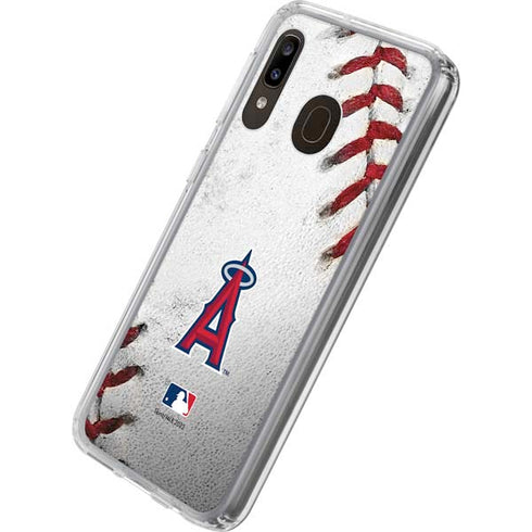 MLB Los Angeles Angels Game Ball Galaxy A20 Clear Case