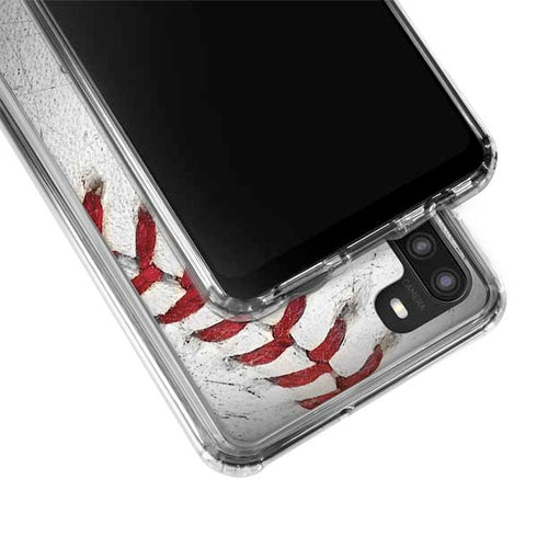 MLB Los Angeles Angels Game Ball Galaxy A21 Clear Case