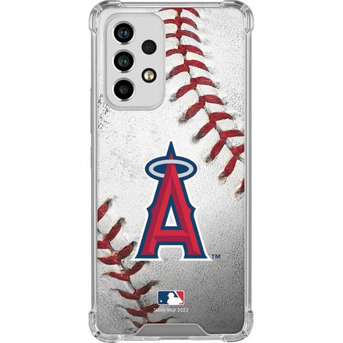 MLB Los Angeles Angels Game Ball Galaxy A53 5G Clear Case