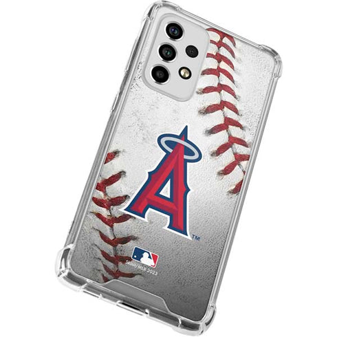 MLB Los Angeles Angels Game Ball Galaxy A53 5G Clear Case