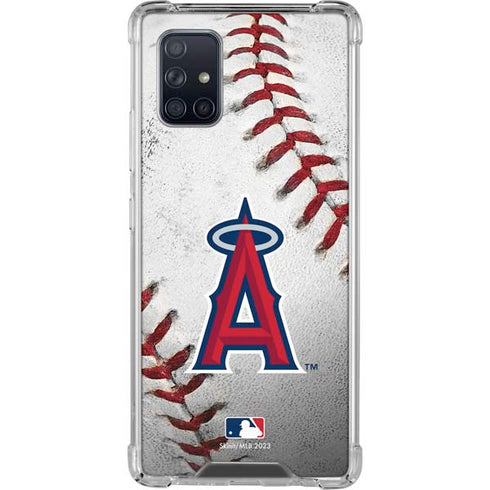 MLB Los Angeles Angels Game Ball Galaxy A71 5G Clear Case