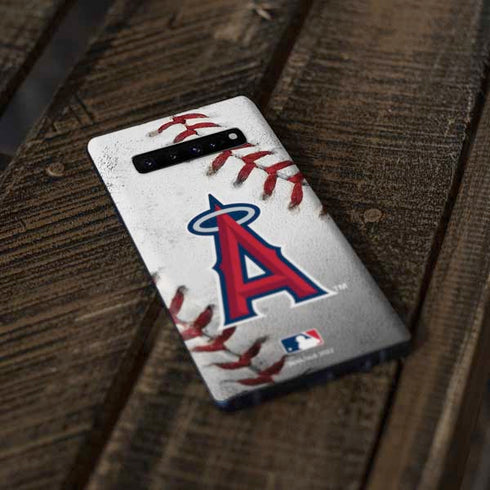 MLB Los Angeles Angels Game Ball Galaxy S10 Plus Skin