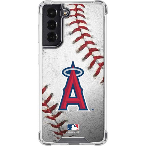 MLB Los Angeles Angels Game Ball Galaxy S22 Clear Case