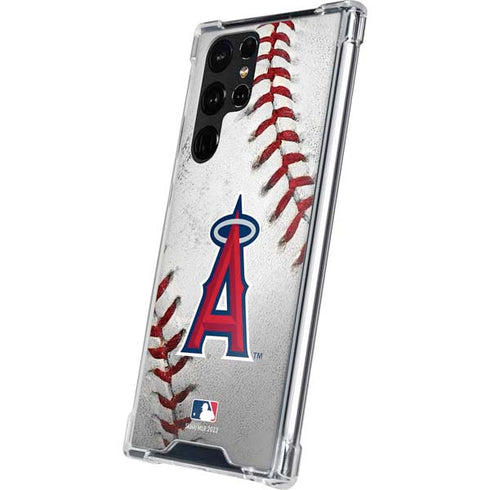 MLB Los Angeles Angels Game Ball Galaxy S22 Ultra Clear Case