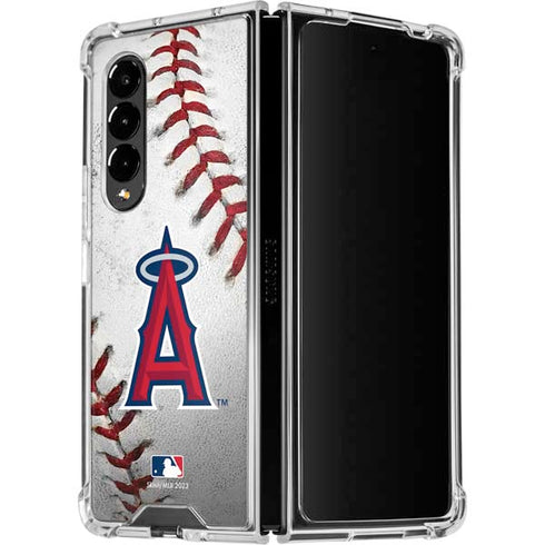 MLB Los Angeles Angels Game Ball Galaxy Z Fold4 5G Clear Case
