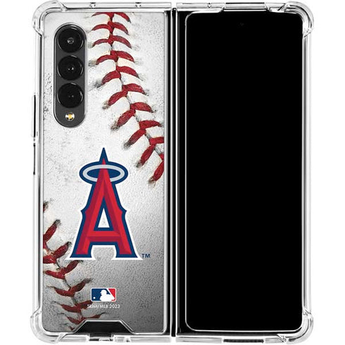 MLB Los Angeles Angels Game Ball Galaxy Z Fold4 5G Clear Case