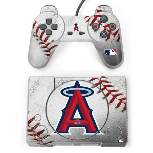 MLB Los Angeles Angels Game Ball PlayStation Classic Bundle Skin