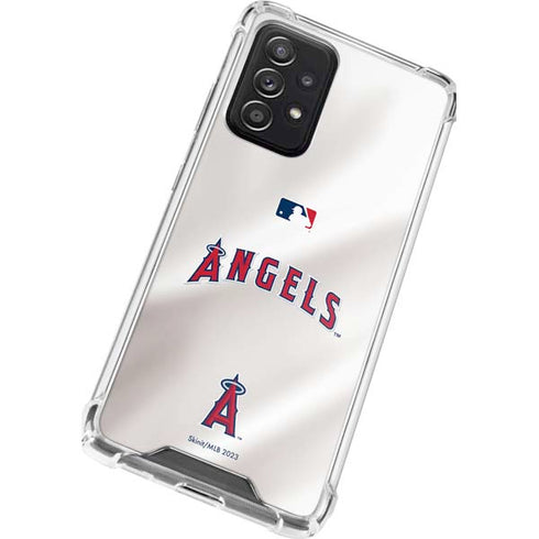 MLB Los Angeles Angels Jersey Galaxy A52 5G Clear Case
