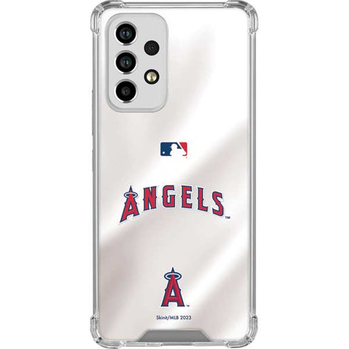 MLB Los Angeles Angels Jersey Galaxy A53 5G Clear Case