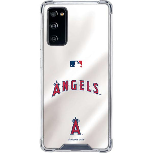 MLB Los Angeles Angels Jersey Galaxy S20 FE Clear Case