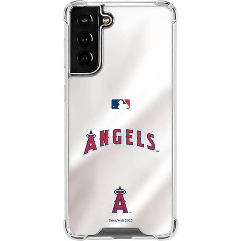MLB Los Angeles Angels Jersey Galaxy S21 FE Clear Case