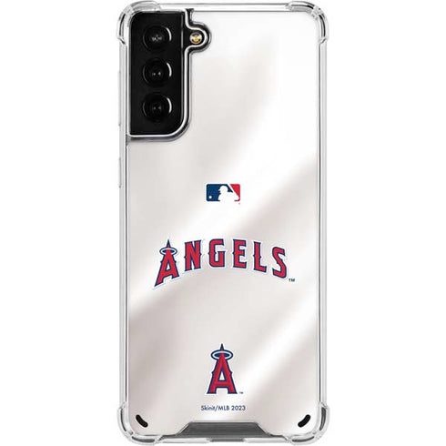 MLB Los Angeles Angels Jersey Galaxy S21 Plus 5G Clear Case