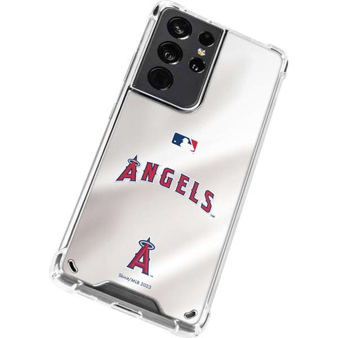MLB Los Angeles Angels Jersey Galaxy S21 Ultra 5G Clear Case